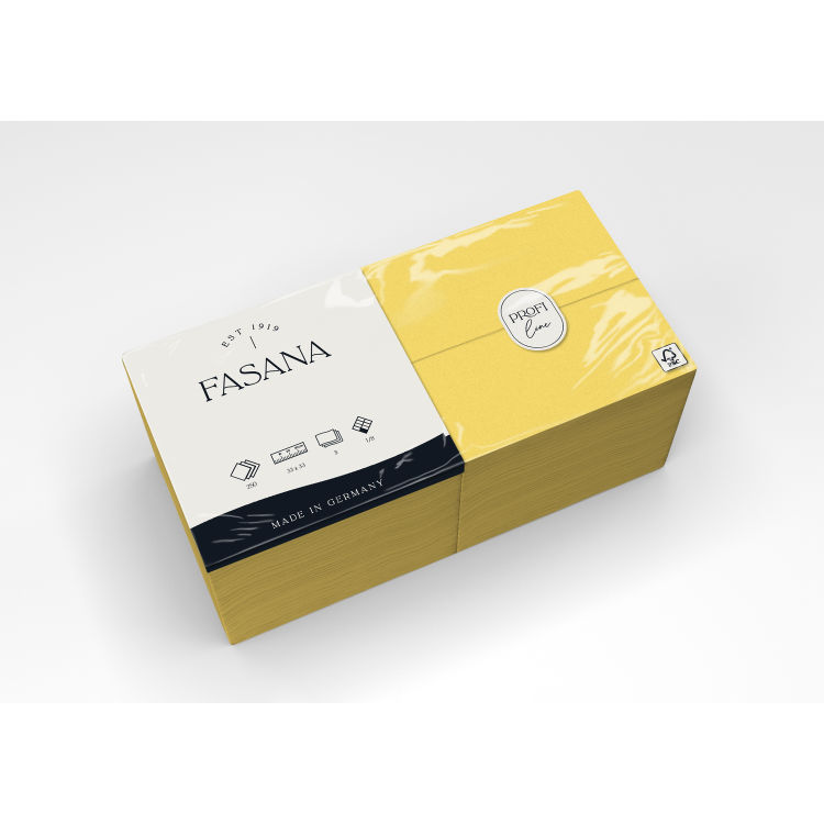 Zelltuchservietten, 3-lagig, 1/8 Falzung