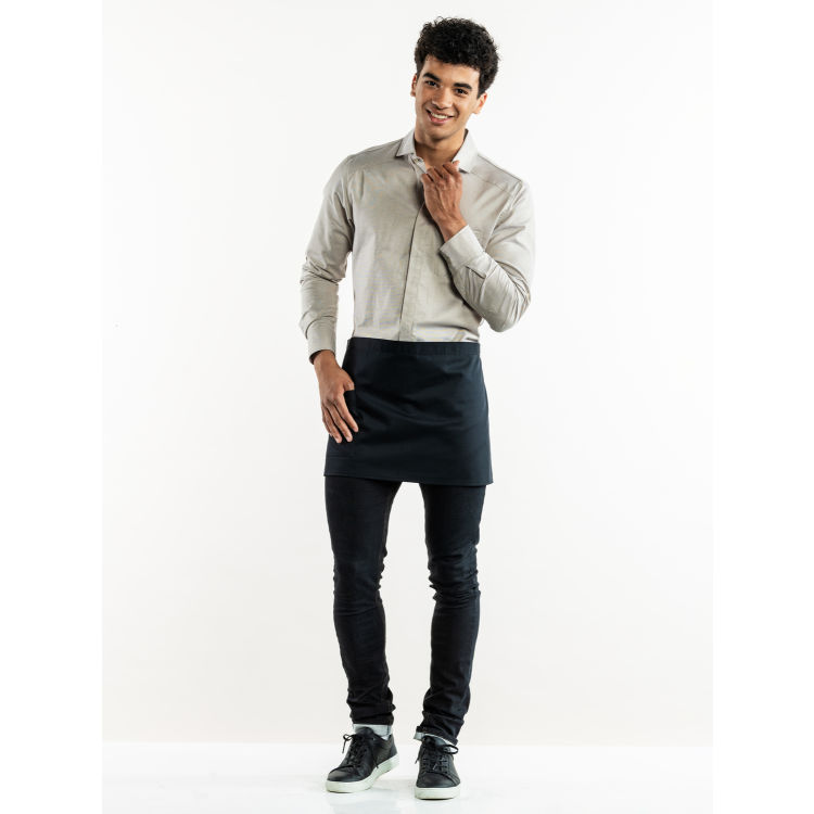 Bistroschürze Slit Black W100 – L80