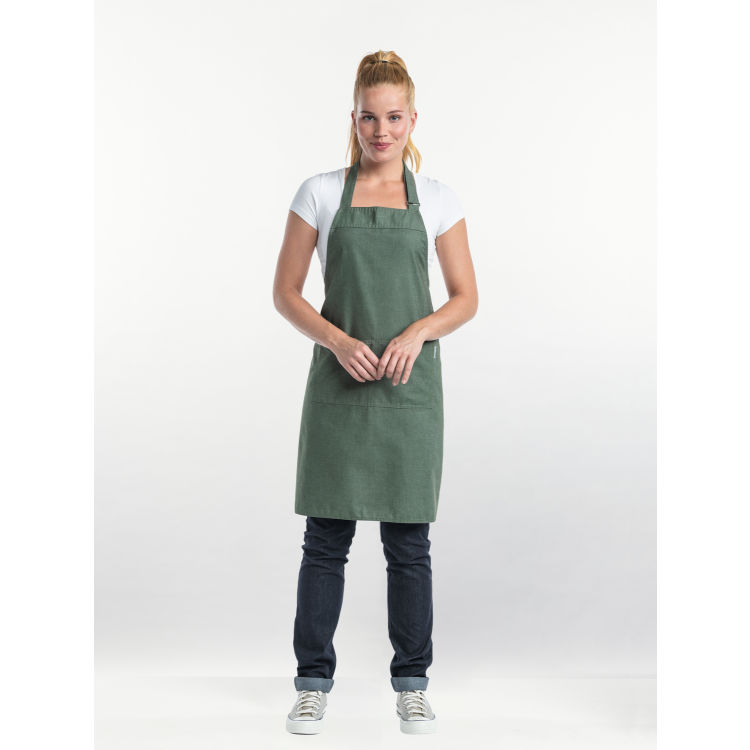 Latzschürze Base Moss Green W7085