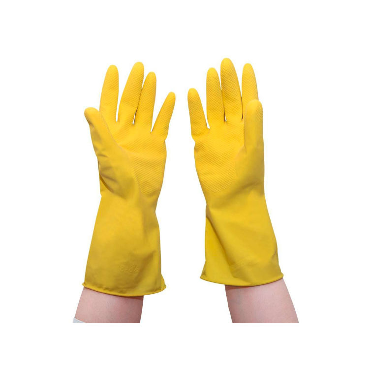 Fair Zone Gummihandschuhe, Größe L, gelb