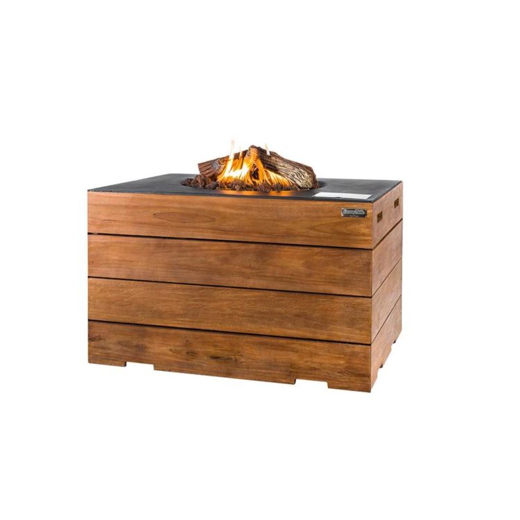 Feuertisch Teak Lounge & Dining rechteckig