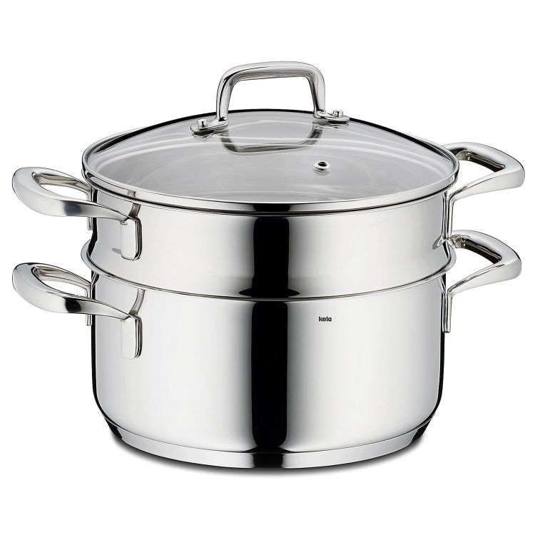 Universal-Dünster Flavoria Edelstahl 18/10 silber glänzend 3tlg 15,0cm 20,0cmØ