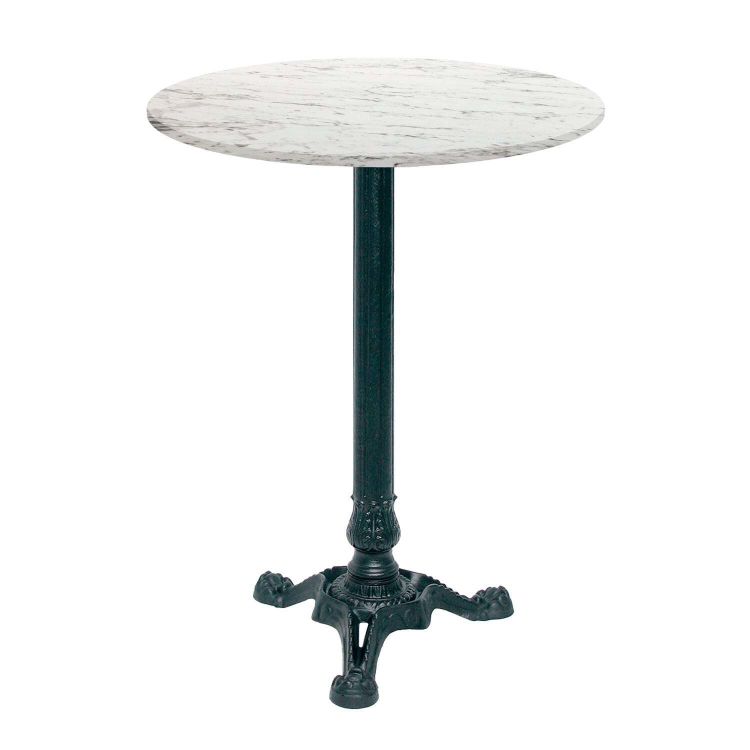 Tavolo alto Bistrot rotondo - laminato pietra & legno