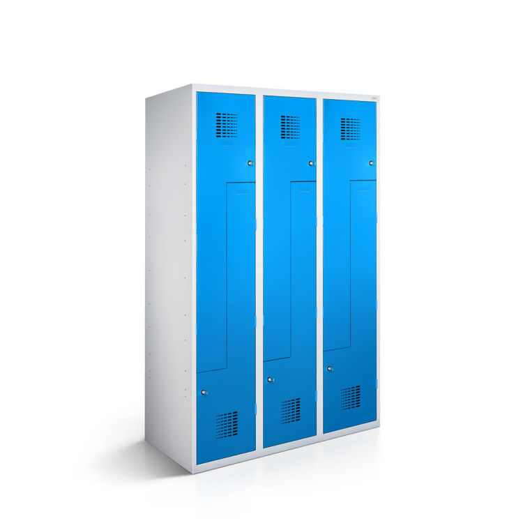 Z-Spind 6 Türen mit lichtgrauem Korpus