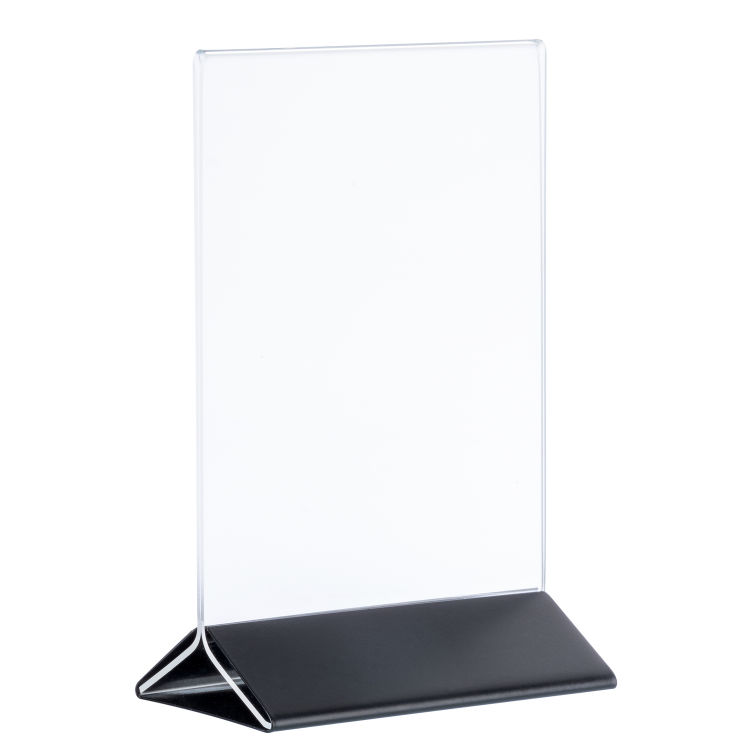 Kartenhalter, 2-teilig Edelstahl, Acryl