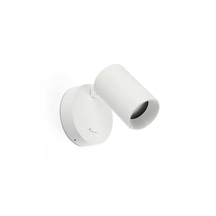 STAN Weiße Wandleuchte mit Schalter