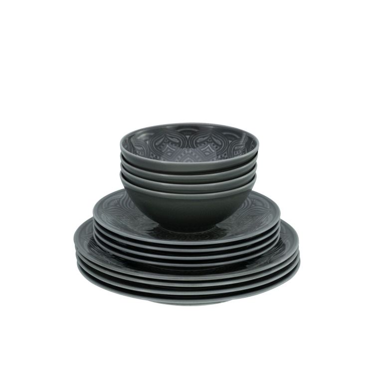 Orient Mandala Rot - Tellerset 12-tlg