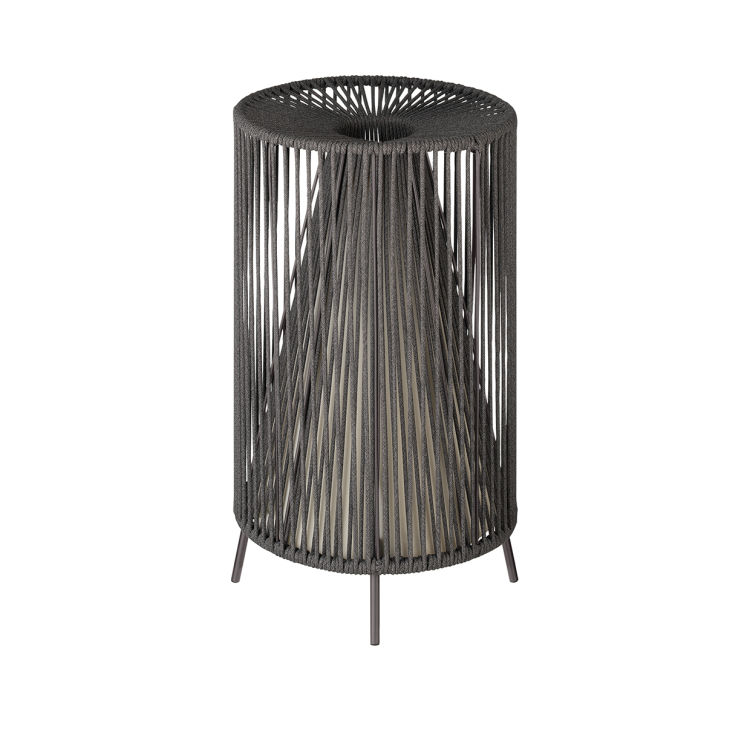 Mobile LED-Leuchte -ROPE- Farbe Coal
