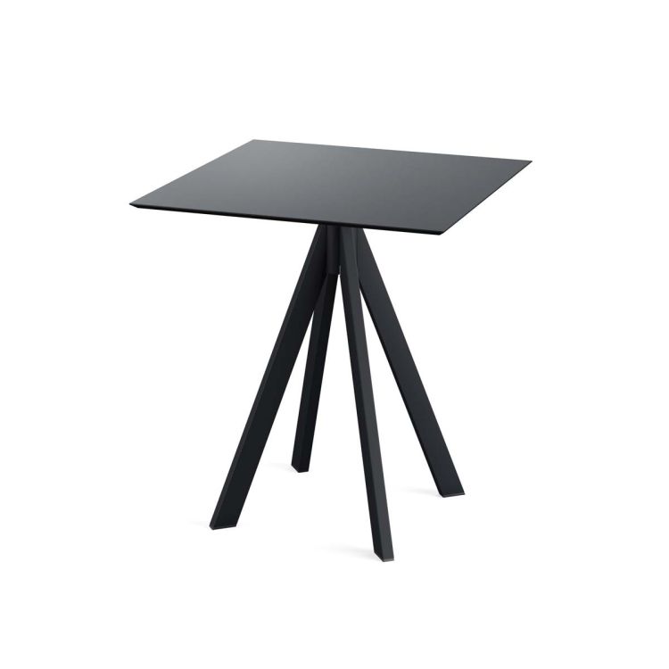 Table Infinity 70x70 cm, piètement noir