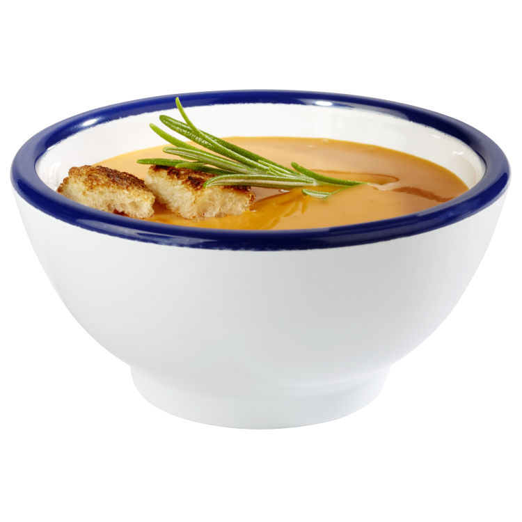 Schale Pure blauer Rand