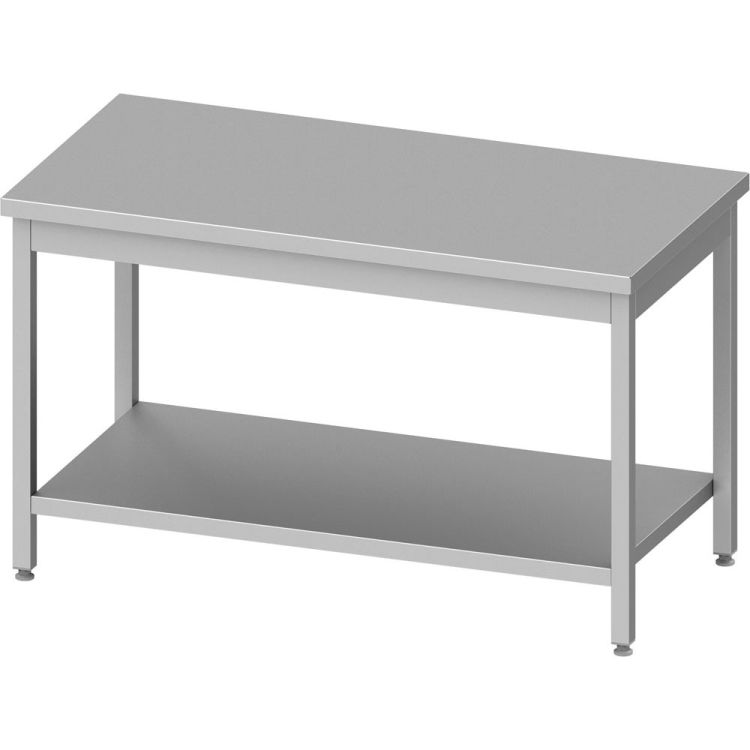 Table de travail en inox ECO avec étagère