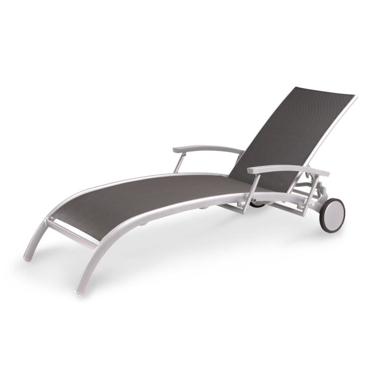 Chaise longue à roulettes Palermo