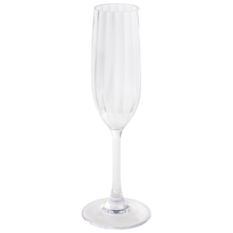 Sektglas -PERFECTION- Ø 5 cm, H: 23 cm, 190 ml Tritan, transparent Ø oben: 4,5 cm Ø max: 5 cm Ø unten: 7,5 cm