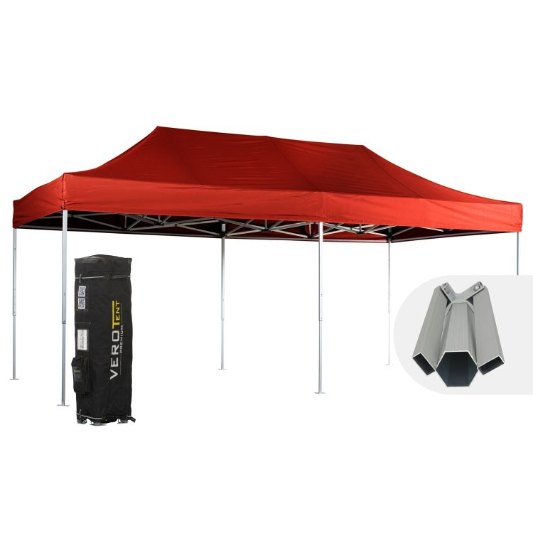 VeroTENT Faltpavillon 4x8m Budget50 mit Dach