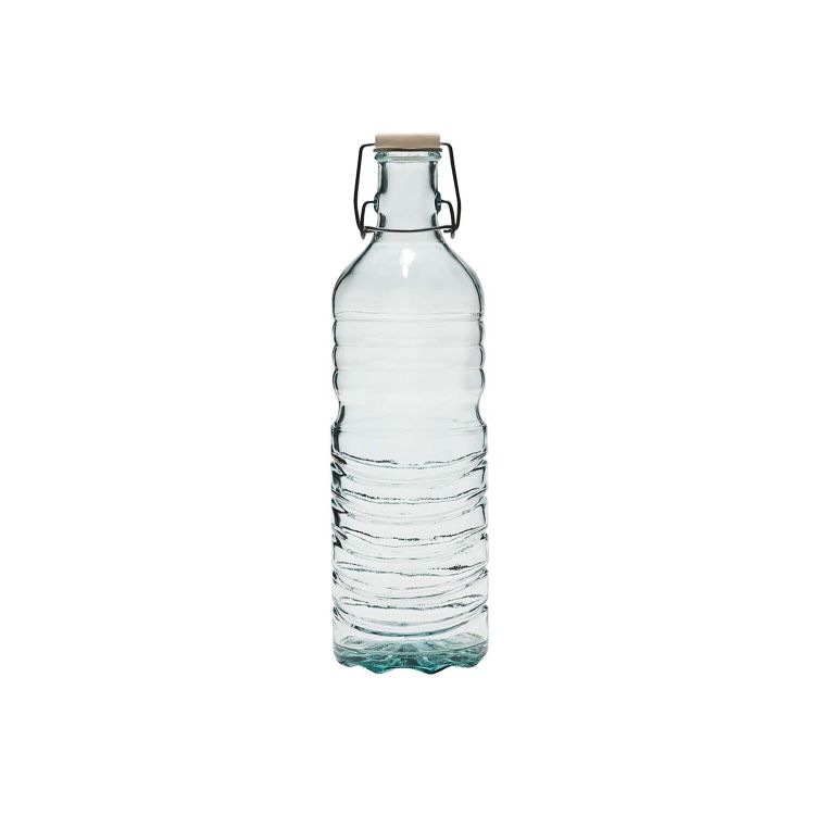 Bügelverschlussflasche aus Recyclingglas 1,5 l