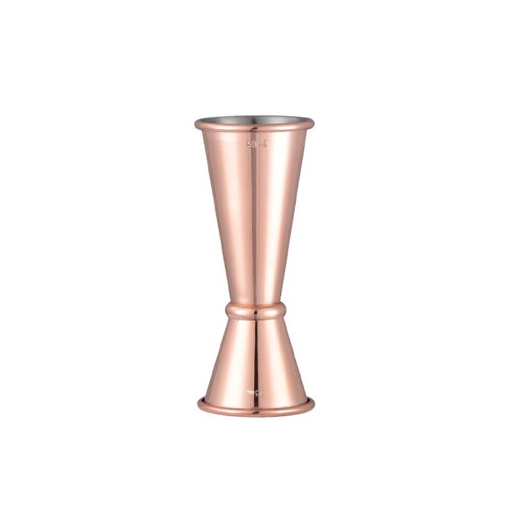 Jigger, Japanischer Stil, doppelseitig, Edelstahl, 25/50 ml