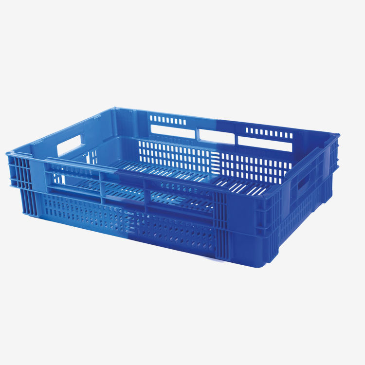 Caisse ajourée empilable et emboîtable bicolore 26 L