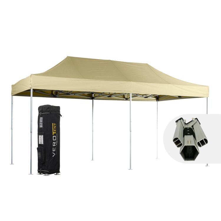 VeroTENT Faltpavillon 3x6m Luxea mit Dach