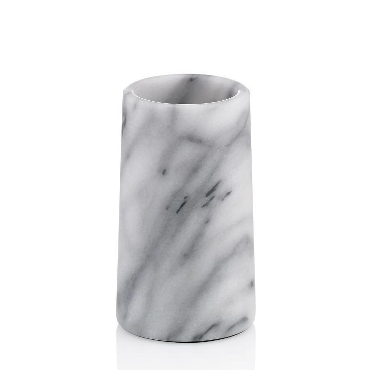 Becher Varda Marmor weiß 12cm 7cmØ
