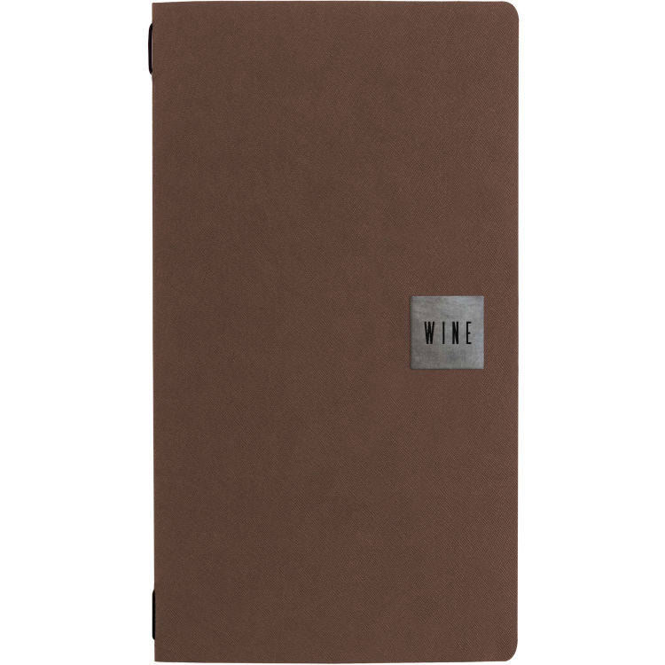 Stil casa, Set 12 Menükartenhalter Größe 2/2, Polyurethan, drei Innenhüllen aus Kunststoff, elastischer Umschlaghalter