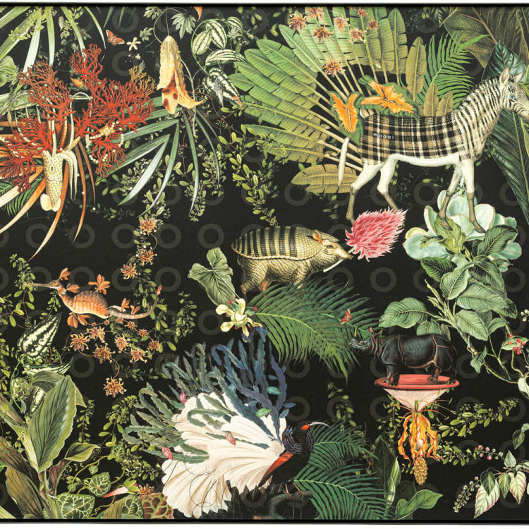 Wandbild Menagerie of Extinct Animals by MOOOI