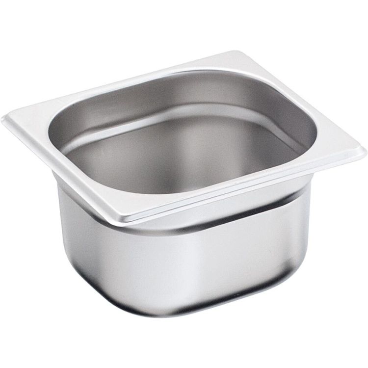 Bac GN 1/6 en inox, série BASIC