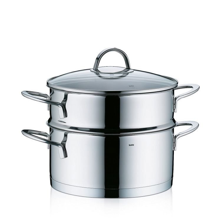 Universal-Dünster Cailin Edelstahl 18/10 silber glänzend 2tlg 16,0cm 20,0cmØ 2,5