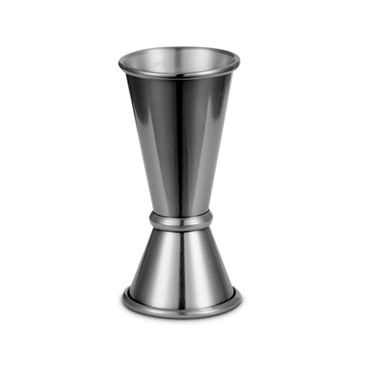 Misurino, stile giapponese, doppio lato, acciaio inossidabile, 25/50 ml