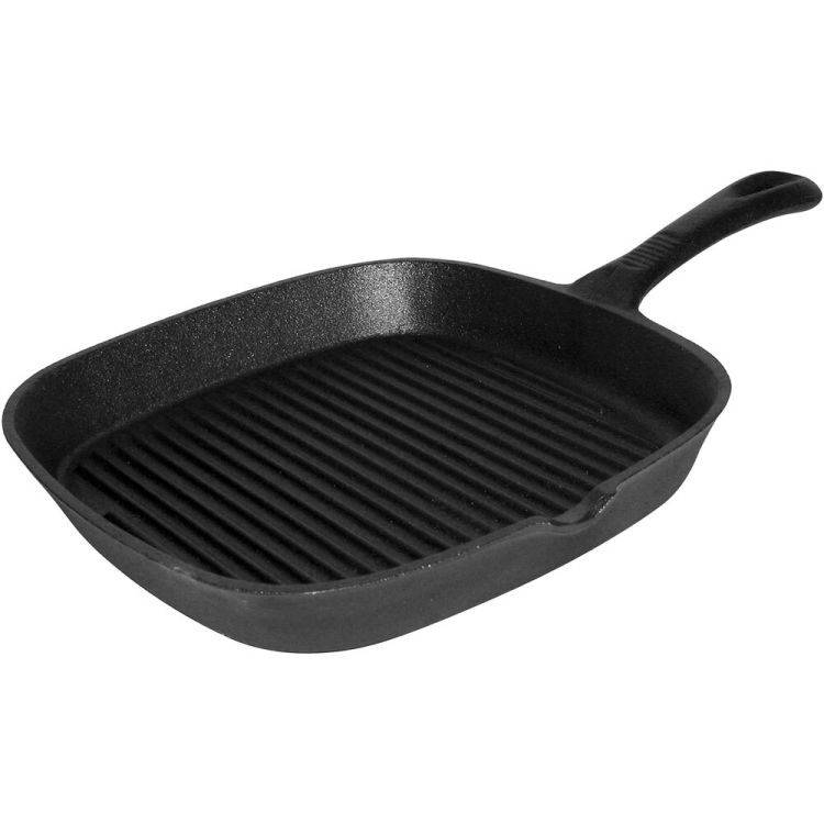 Grillpfanne aus Gusseisen, gerillt