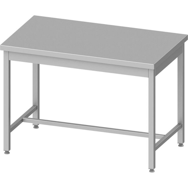 Table de travail en inox ECO avec entretoise