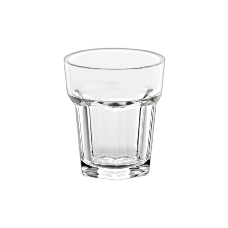 Shot Facette Glas 4 cl Polycarbonat