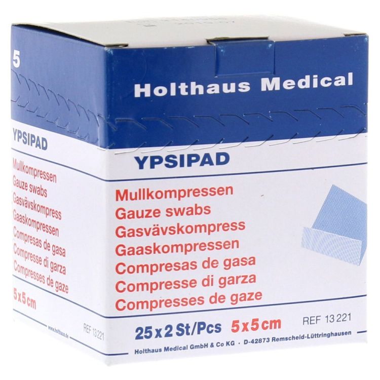 YPSIPAD  Mullkompresse  8-fach, 25x 2 Stück steril