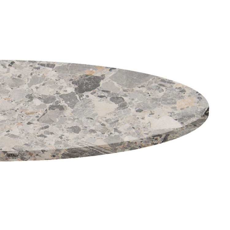 Piano del tavolo rotondo, laminato terrazzo