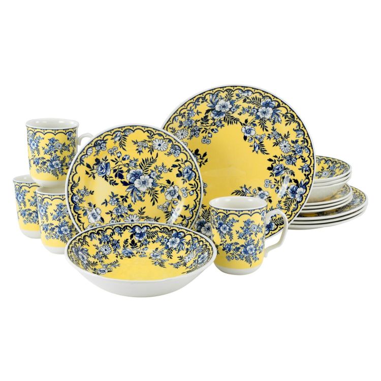 Ming Flower gelb -  Kombiservice 16-tlg