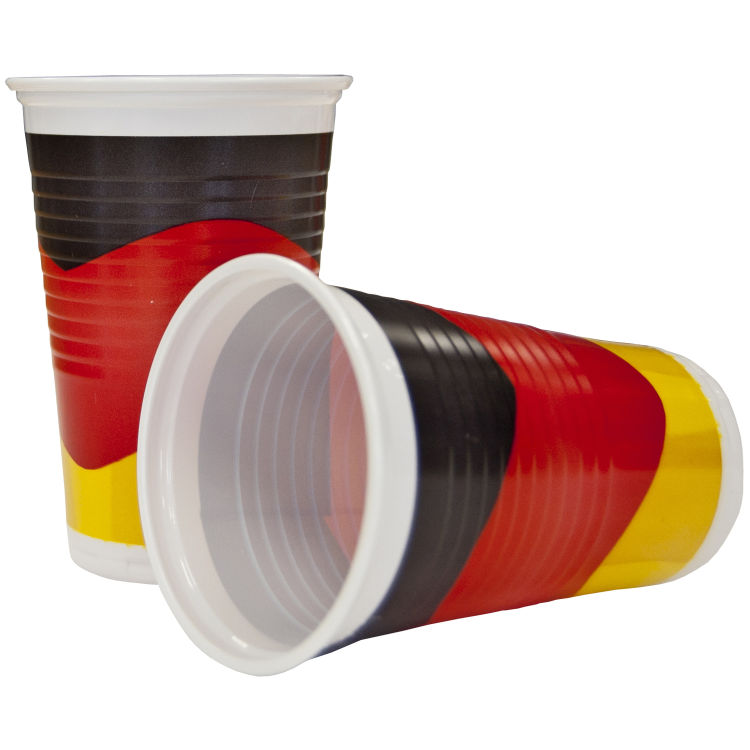 100 Plastik Becher Deutschland 200 ml