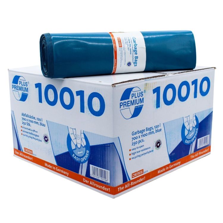 DEISS Premium Plus® Typ-100 Abfallsäcke 10010, 120 Liter - Der Allrounder