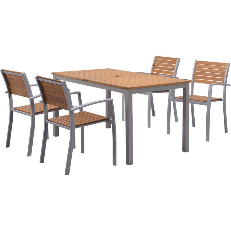 Gartenmöbel-Set 'Barcelona' 4 Stühle, 1 Tisch