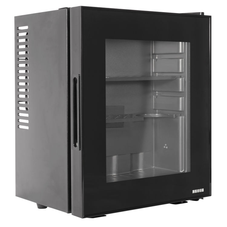 Eton-E 10 L Minibar mit Glastür in Schwarz