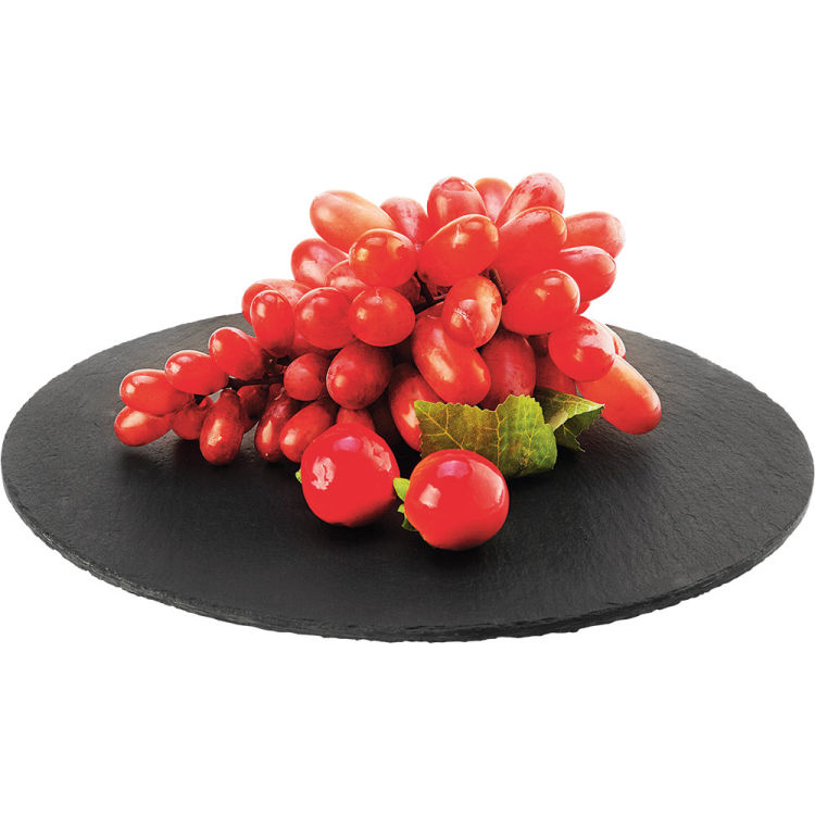 Plat en ardoise rond