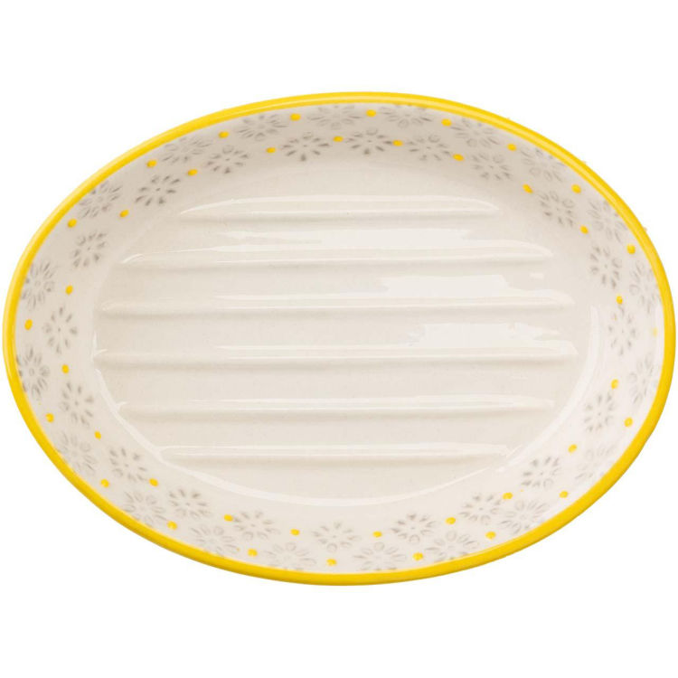 Seifenschale 'TRADITIONAL' aus Steingut, oval