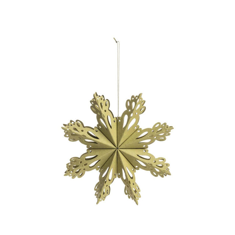 Dekoanhänger 'GREEN STAR' aus Papier