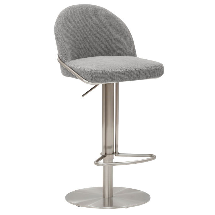 Barhocker, Edelstahl gebürstet