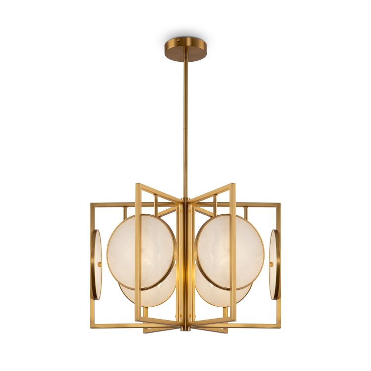 Pendelleuchte Marmo, Gold, 6-flammig, E14, exkl. Leuchtmittel