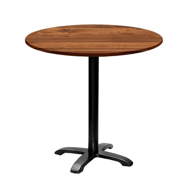 Table Bazila ronde - décor bois