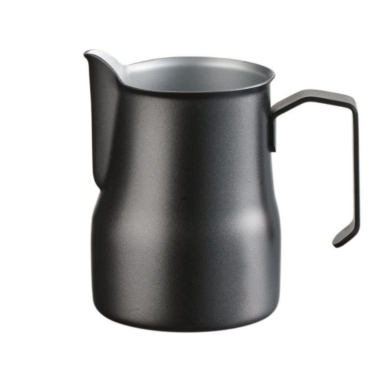 Milchkännchen aus Edelstahl, emailliert