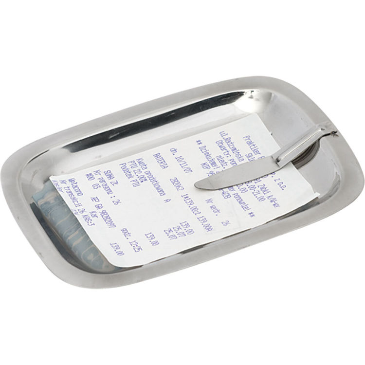 Coupelle ramasse-monnaie en inox