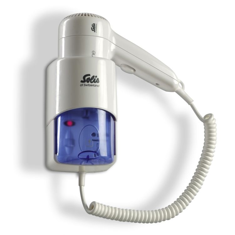 Wandhaartrockner Wandhalterung, integrierte Steckdose (120/240 V)