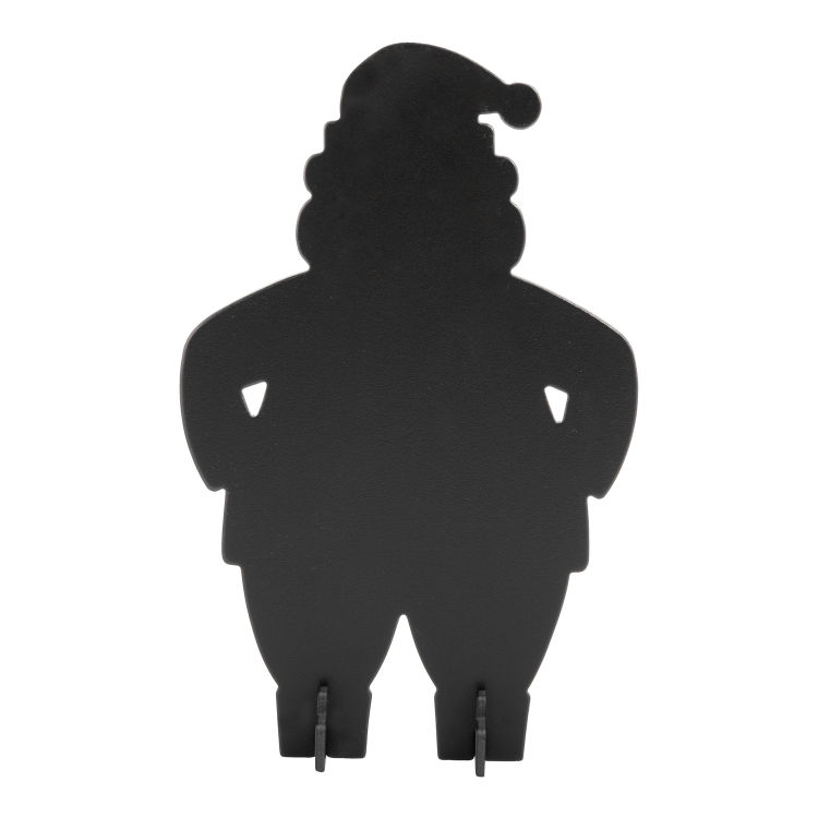 3D Deko-Tafel - Weihnachtsmann-Silhouette - Kreidemarker inklusive
