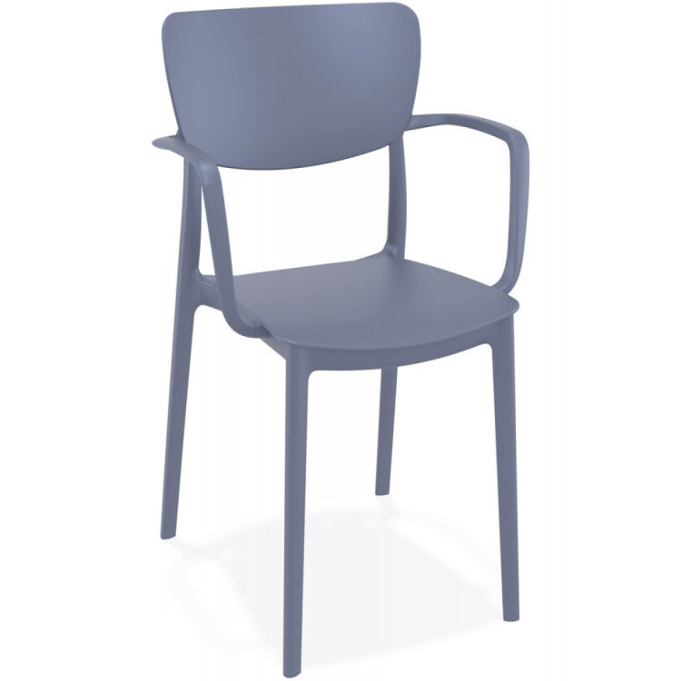 Stuhl GRANPA mit Armlehnen für Innen und Außenbereich