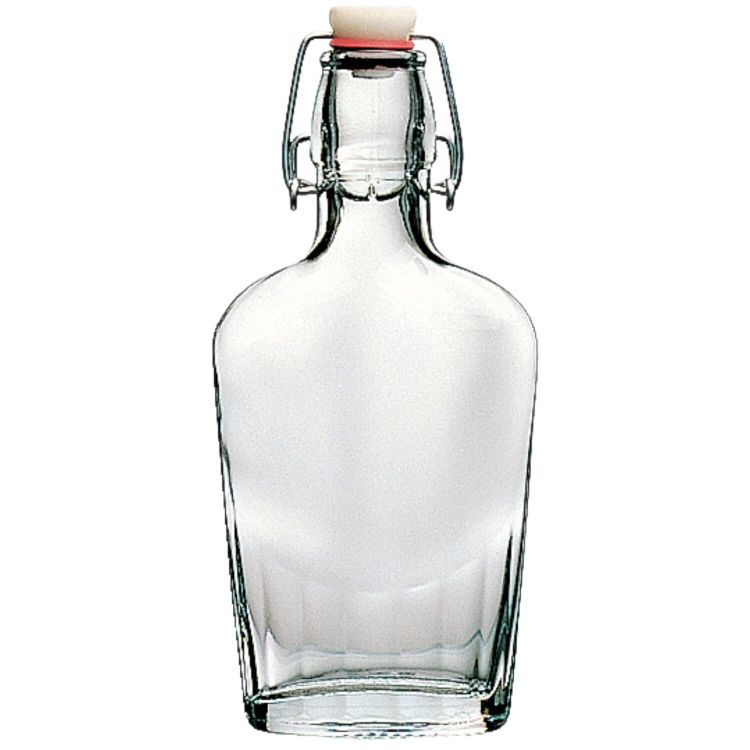 Flasche Fiaschetta 0,25l, Bügelverschluss, Glas